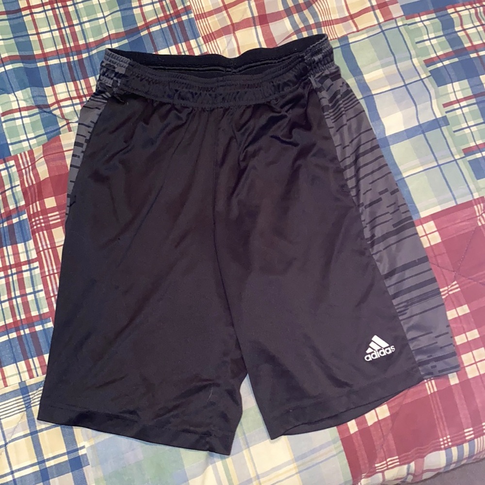 Men’s black and gray adidas shorts